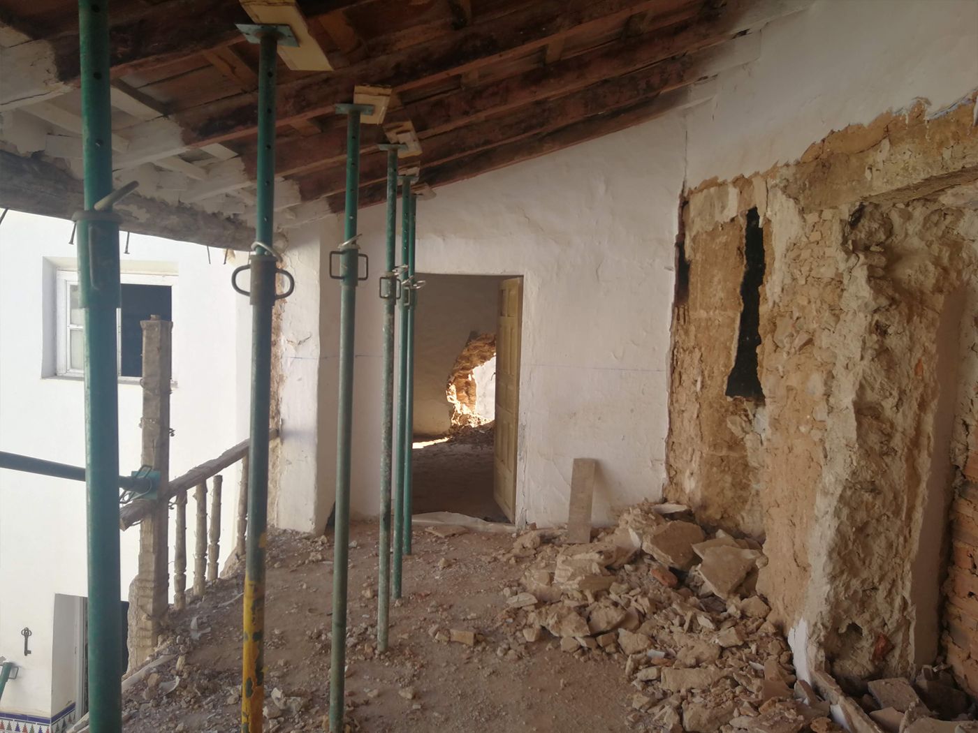 Edificio en Albacete antes de la rehabilitación
